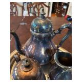 Antique King George Silver Tea Set by International Silver Company