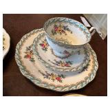 Assorted Set of Vintage Bone China Teacups and Saucers