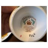 Assorted Set of Vintage Bone China Teacups and Saucers