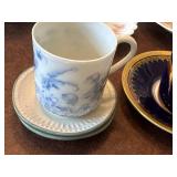 Assorted Set of Vintage Bone China Teacups and Saucers