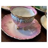 Assorted Set of Vintage Bone China Teacups and Saucers