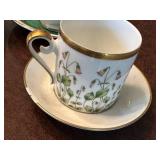 Assorted Set of Vintage Bone China Teacups and Saucers