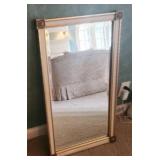 Large Vintage Wall Mirror with Gold Embellishments