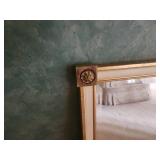Large Vintage Wall Mirror with Gold Embellishments
