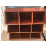 Wooden Shoe Cubby Storage Organizer