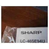 Sharp LC-46SE94U 46-Inch LCD TV with Remote and Cables