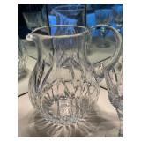 Crystal Glassware Set with Pitcher, Decanter, and Ice Bucket