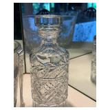 Crystal Glassware Set with Pitcher, Decanter, and Ice Bucket