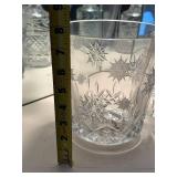 Crystal Glassware Set with Pitcher, Decanter, and Ice Bucket