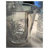 Crystal Glassware Set with Pitcher, Decanter, and Ice Bucket