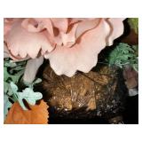 Floral Decor Set with Artificial Flowers and Glass Vases