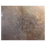 Antique F.B. Rogers Silver Plate Butter Dish with Glass Insert