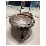 Antique F.B. Rogers Silver Plate Butter Dish with Glass Insert