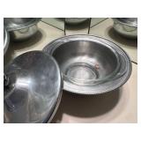 Vintage B.M. Co Pewter Serving Dish with Lid