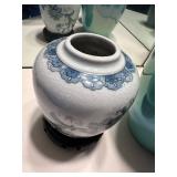 Collection of 3 Decorative Vases in Assorted Styles