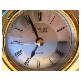 Banbury Clock Company Quartz Desk Clock with Brass Accents
