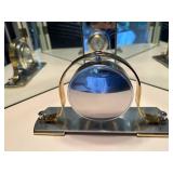 Banbury Clock Company Quartz Desk Clock with Brass Accents