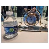 Banbury Clock Company Quartz Desk Clock with Brass Accents