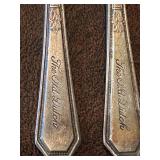 Set of Antique Silverware Including Wm. Rogers & Son Forks and Utensils