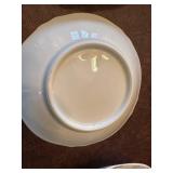 Set of 8 Dresden Germany Porcelain Dishes with Floral Design