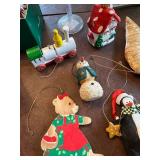 Collection of 14 Christmas Ornaments and Holiday Decorations