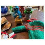 Collection of 14 Christmas Ornaments and Holiday Decorations