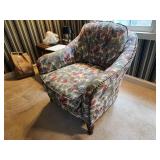 Sherrill Furniture Upholstered Armchair with Floral Design