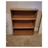 Wooden 3-Shelf Bookcase