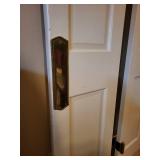 Bombay Silver Mirrored Cabinet with Storage Cabinet (please note photos for door needing to be reattached)