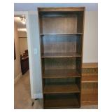 Tall Wooden Bookshelf with 5 Shelves