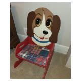 Collection of Sit-On Toy Chairs and Stuffed Animals