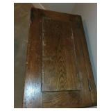 Antique Wooden Ice Box with Metal Lining