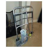 Foldable Walker with Tennis Ball Feet and Medical Walking Boot