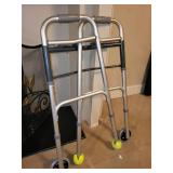 Foldable Walker with Tennis Ball Feet and Medical Walking Boot