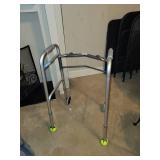 Foldable Walker with Tennis Ball Feet and Medical Walking Boot