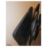 Set of 4 Black Folding Chairs and Table Set