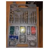 Comprehensive Drill Bit and Wall Plug Set with Carry Case