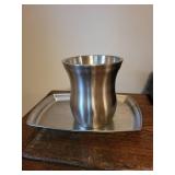 Calphalon Stainless Steel Ice Bucket with Tray