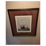 Framed Nautical Artwork: 