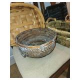 Collection of 5 Assorted Woven Baskets