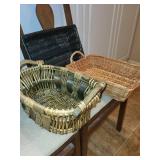 Collection of 5 Assorted Woven Baskets