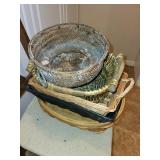 Collection of 5 Assorted Woven Baskets