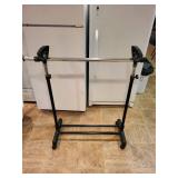 Adjustable Height Clothing Rack with Heavy Duty Base