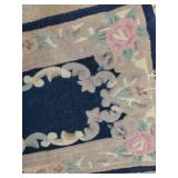 Set of 2 Vintage Floral Pattern Rugs