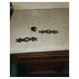 Antique Wooden Washstand with Marble Top