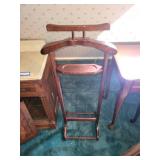 Vintage Wooden Coat and Valet Stand Set