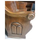 Vintage Wooden Church Pew Bench