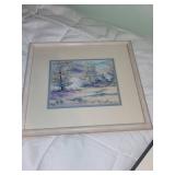 Framed Landscape Painting by Stephan, Signed Artwork