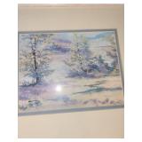 Framed Landscape Painting by Stephan, Signed Artwork