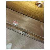 Vintage Wooden Dresser with Brass Handles